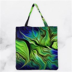 Fractal Art Pattern Abstract Grocery Tote Bag