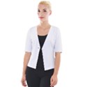 Rectangular T- Shirt Rectangular Grid Pattern - Grey T- Shirt Cropped Button Cardigan View1