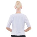 Rectangular T- Shirt Rectangular Grid Pattern - Grey T- Shirt Cropped Button Cardigan View2