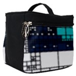 Abstract Statistics Rectangles Classification Make Up Travel Bag (Small)