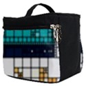 Abstract Statistics Rectangles Classification Make Up Travel Bag (Small) View2