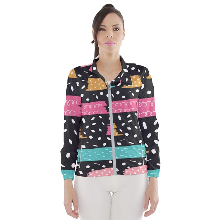 Art Pattern Design Wallpaper Background Print Patterns Women s Windbreaker