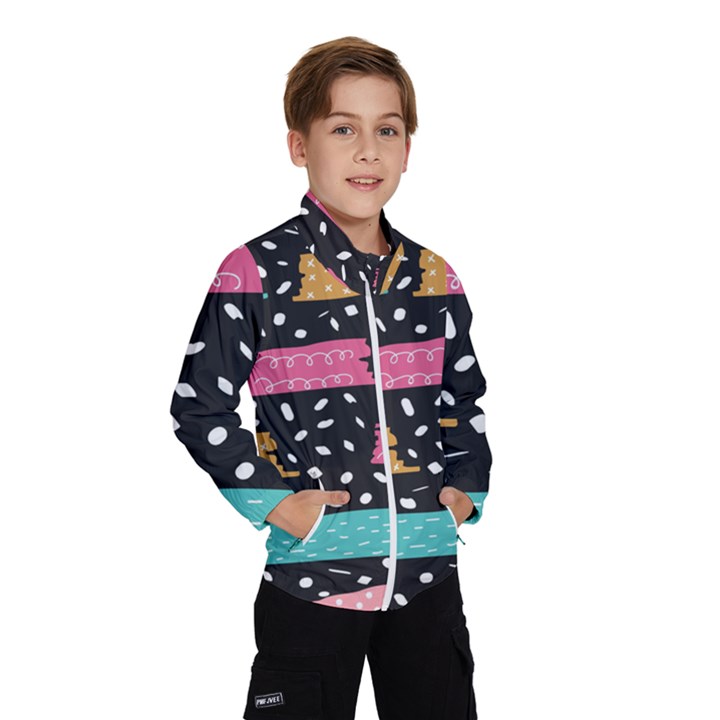 Art Pattern Design Wallpaper Background Print Patterns Kids  Windbreaker