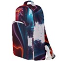 Ai Generated Swirl Splash Blaze Design Art Double Compartment Backpack View1