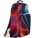Ai Generated Swirl Splash Blaze Design Art Double Compartment Backpack View2