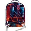 Ai Generated Swirl Splash Blaze Design Art Double Compartment Backpack View3