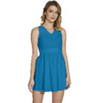 Star Command Blue	 - 	Sleeveless High Waist Mini Dress