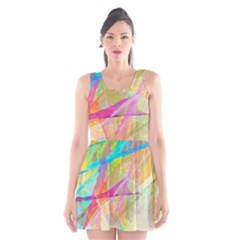 Abstract-14 Scoop Neck Skater Dress