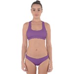 Sparkling Grape Purple	 - 	Cross Back Hipster Bikini Set