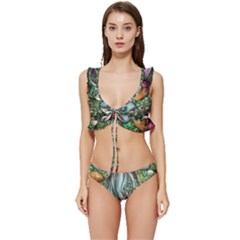 Craft Mushroom Low Cut Ruffle Edge Bikini Set