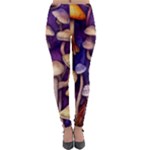 Whimsical Forest Mushroom Lightweight Velour Leggings