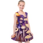 Whimsical Forest Mushroom Kids  Cross Back Dress