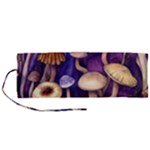 Whimsical Forest Mushroom Roll Up Canvas Pencil Holder (M)