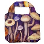 Whimsical Forest Mushroom Premium Foldable Grocery Recycle Bag