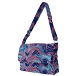 Fluid Art Pattern Full Print Messenger Bag (M)