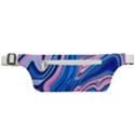 Abstract Liquid Art Pattern Active Waist Bag View1
