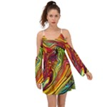 Liquid Art Pattern - Abstract Art Boho Dress