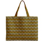 Pattern Zipper Mini Tote Bag