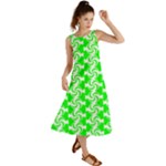 Candy Illustration Pattern Summer Maxi Dress