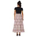 Gerbera Daisy Vector Tile Pattern Tiered Ruffle Maxi Skirt View4