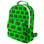 Modern Chic Vector Camera Illustration Pattern Flap Pocket Backpack (Small)