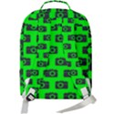 Modern Chic Vector Camera Illustration Pattern Double Compartment Backpack View3