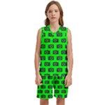 Modern Chic Vector Camera Illustration Pattern Kids  Basketball Mesh Set