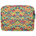Trendy Chic Modern Chevron Pattern Make Up Pouch (Large) View2