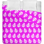 Ladybug Vector Geometric Tile Pattern Duvet Cover Double Side (King Size)