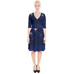Alien Navi Wrap Up Cocktail Dress