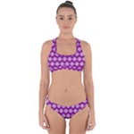 Abstract Knot Geometric Tile Pattern Cross Back Hipster Bikini Set