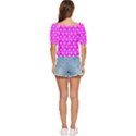 Purple Spatula Spoon Pattern Button up blouse View4