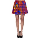 Geometric Pattern Colorful Fluorescent Background Skater Skirt View1
