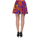 Geometric Pattern Colorful Fluorescent Background Skater Skirt View2