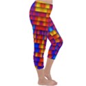 Geometric Pattern Colorful Fluorescent Background Capri Winter Leggings  View3