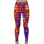 Geometric Pattern Colorful Fluorescent Background Classic Yoga Leggings
