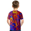 Geometric Pattern Colorful Fluorescent Background Kids  Sport Mesh Tee View2