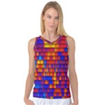 Geometric Pattern Colorful Fluorescent Background Women s Basketball Tank Top