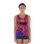 Geometric Pattern Colorful Fluorescent Background Sport Tank Top 
