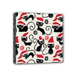 Cute Christmas Seamless Pattern Vector Mini Canvas 4  x 4  (Stretched)