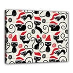 Cute Christmas Seamless Pattern Vector Canvas 20  x 16  (Stretched)