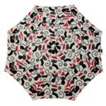 Cute Christmas Seamless Pattern Vector Straight Umbrellas
