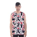 Cute Christmas Seamless Pattern Vector Men s Basketball Tank Top