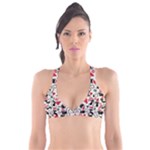 Cute Christmas Seamless Pattern Vector Plunge Bikini Top