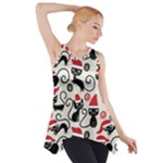Cute Christmas Seamless Pattern Vector Side Drop Tank Tunic