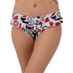 Cute Christmas Seamless Pattern Vector Frill Bikini Bottoms