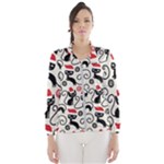 Cute Christmas Seamless Pattern Vector Women s Windbreaker