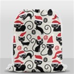 Cute Christmas Seamless Pattern Vector Drawstring Bag (Small)