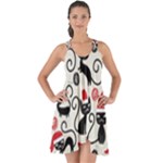 Cute Christmas Seamless Pattern Vector Show Some Back Chiffon Dress
