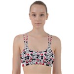 Cute Christmas Seamless Pattern Vector Line Them Up Sports Bra